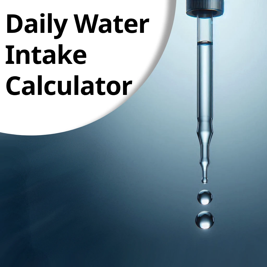 Daily Water Intake Calculator – Recommended Water Intake