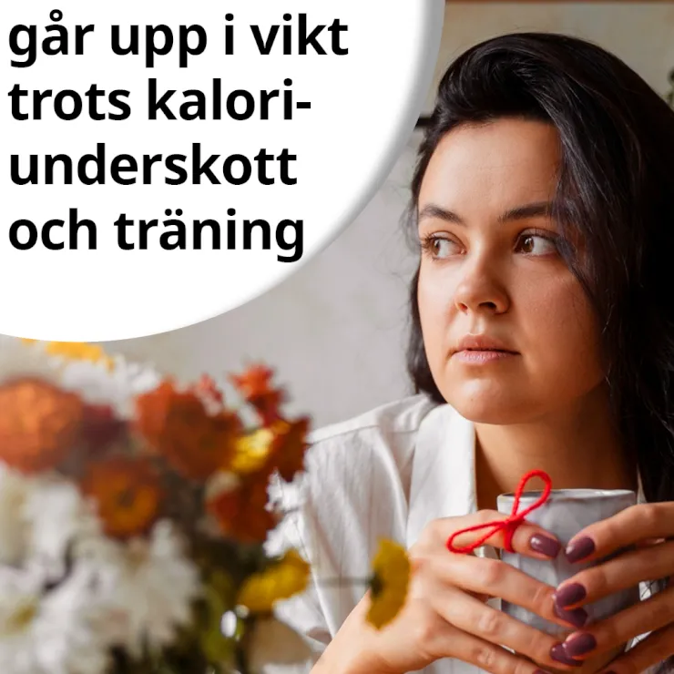 Går upp i vikt trots kaloriunderskott och träning